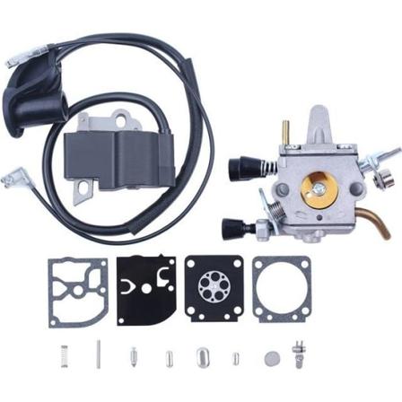 Forgasser Forgasser tennspole membransett kompatibel med STIHL FS120 R FS200 TS200 FS250 FS250R FS300 FS350 børstekutter Hg