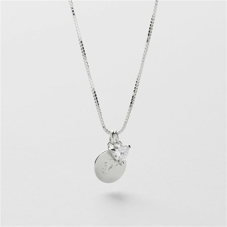Adore Charm Engraving Necklace