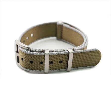 Seatbelt nato khaki och grå