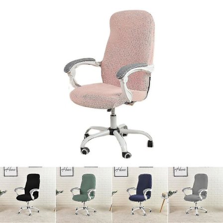 Kontorstol Betræk Computer Drejestol Sædebetræk Elastisk Skrivebordsstol Sædebetræk Universal (Inkluderer kun sædebetræk)