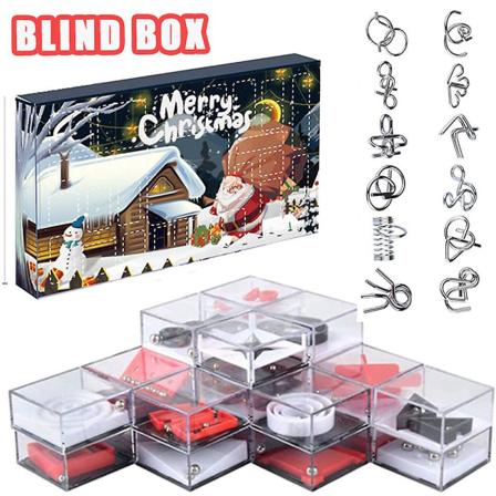 Jule-adventskalendere 2022 24 dagers nedtelling Barn Balanse Iq Maze Game Mini Intellect Puslespill Leketøy Julegave