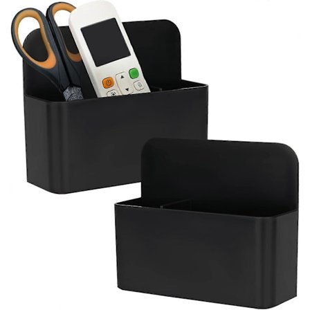 2 Magnetiske Penneholdere Med Skillevæg, Magnetisk Markørholder Magnet Blyantspot Organizer Hjemmekontor Forbrugsvarer