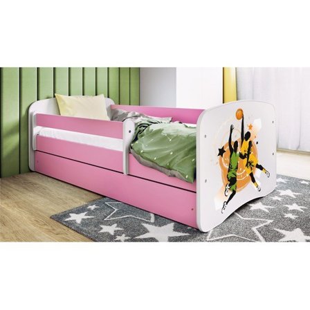 Kocot Kids Barnsäng - Babydreams Rosa - Basketboll 180x80 Cm - Litenleker