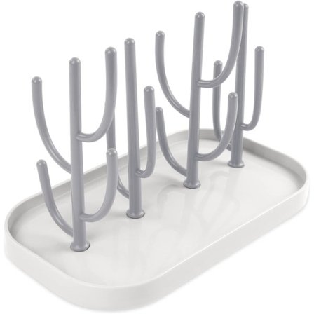 Babyflaske Tørrestativ, Flasketørrestativ med Aftagelig Drypbakke, Babytørrestativ Ideelt til Flasker, Sutteflasker, Holder Babytilbehør