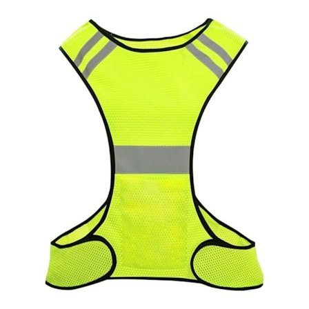 Refleksvest Høy Synlighet Løpevest for Sykling Motorsykkel Gåing Løping Jogging.