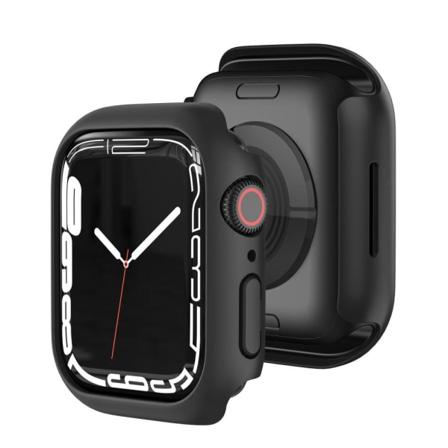 Hard Pc Bumper-skal För Apple Watch 7 45mm - Svart Black