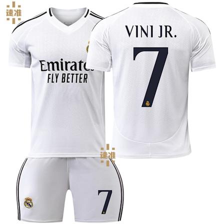 2425 Real Madrid Hemma Tröja Set 7 VINICIUS JUNIOR Jersey 16 7 VINICIUS JR