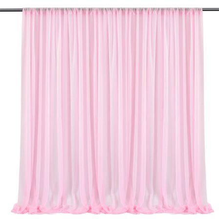 Lett Gardiner 1,5x3m Flerbruks Bue Draperinger Lett Bakgrunnsgardin for Fotografering Bryllup