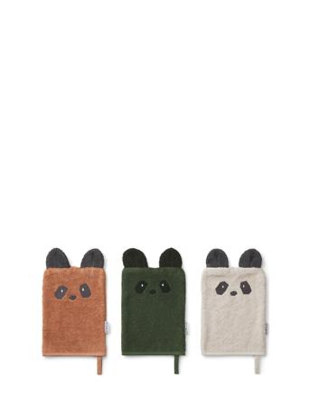 Sylvester Washcloth 3-Pack Home Bath Time Towels & Cloths Cloths Multi/mønstret Liewood