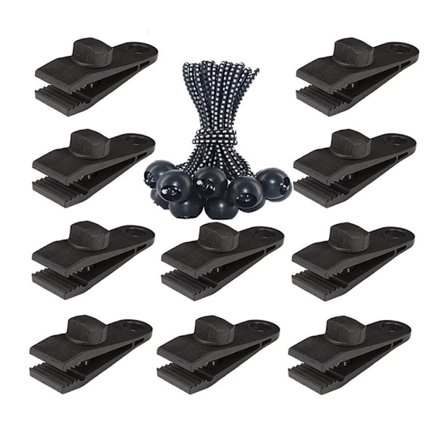 Tarp-klipser for tung bruk, vindtette klips for markiser, camping, campingvogn