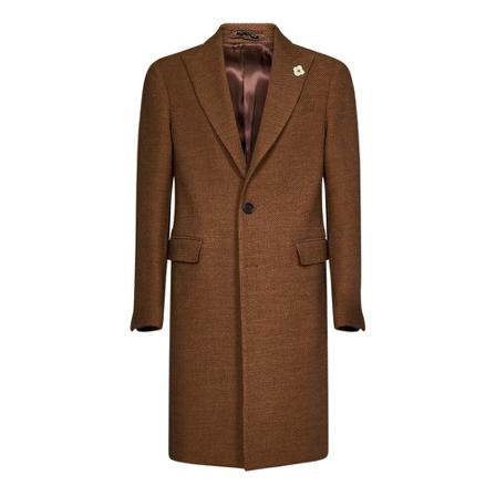 Lardini Coats Brun, Herre Uldfrakker