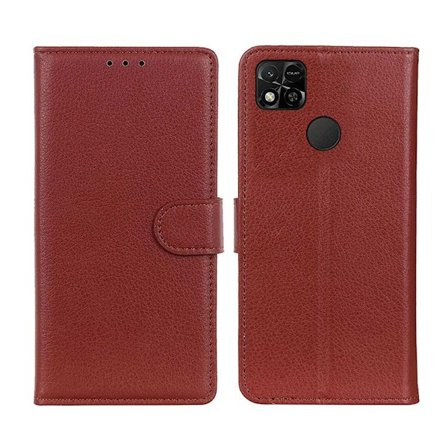 Xiaomi Redmi 9C NFC Plånboksfodral med Stativ - Brun