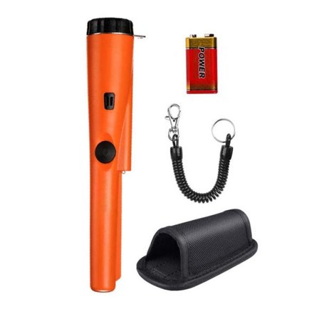 IC Metaldetektor Pinpointer til børn og voksne inkluderer et 9V batteri med bæltehylster