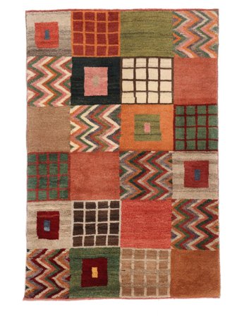 Hand Knotted Gabbeh Persia Fine Rug 85X128 Wool Brown/Black Small