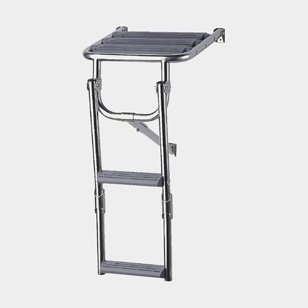 Swim platform with folding ladder Plastimo Narrow Platform + Ladder 2, stainless steel, 320 x 295 mm