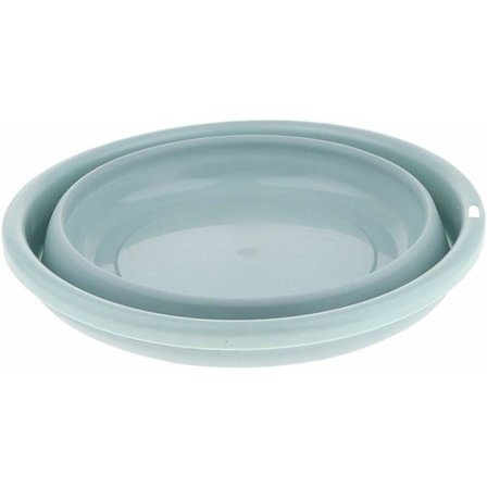 Monitoiminen taitettava allas, kannettava vedettävä allas kotiin, keittiöön, piknikille, matkoille, retkeilyyn, kalastukseen - Sininen 1, 20 cm