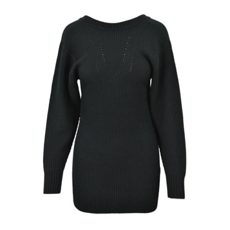 Patrizia Pepe Knitted Kjole Sort, Dame