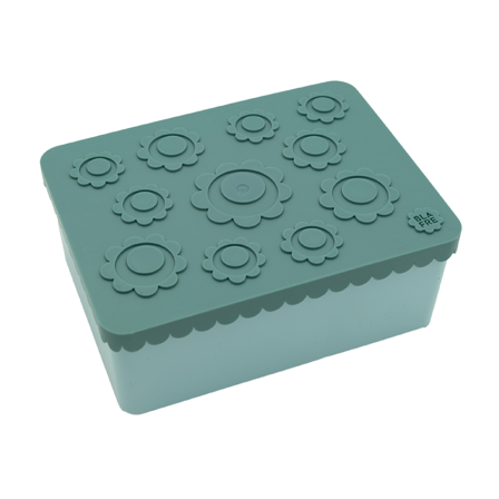 Blafre Matboks i plast treroms Blomst, Lys blå, 1 stk.