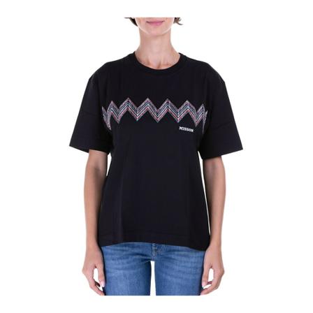 Missoni, T-Shirts Zwart, Dames, Maat:M