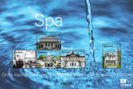 Belgien - Spa - Postfrisk miniark