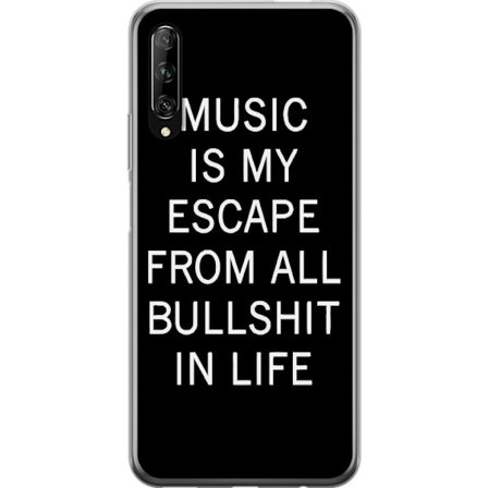 Kompatibelt Mobilskal till Huawei Huawei P smart Pro 2019 Musik är mitt liv