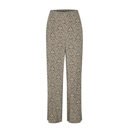 Part Two Pannaepw Pa Bukser Ornament Print , Zwart , Dames , Maat: XS Wijde Broeken