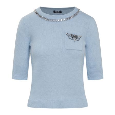 Liu Jo, Knitwear Niebieski, Kobieta, Rozmiar: S