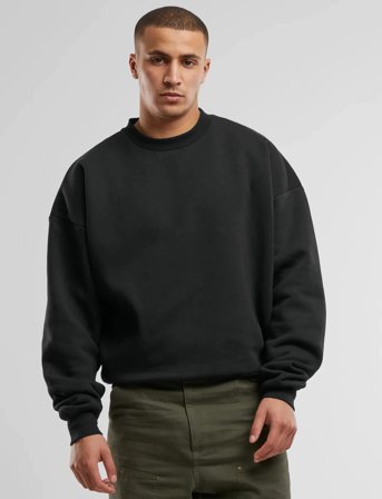 Prohibited Oversized Crew Neck - Black - XL