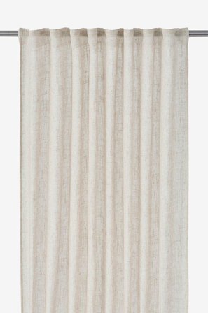 Svanefors - Gardin Ana 2-pak - Beige - Gardinfag med rynkebånd - 140X280 - Fra Homeroom