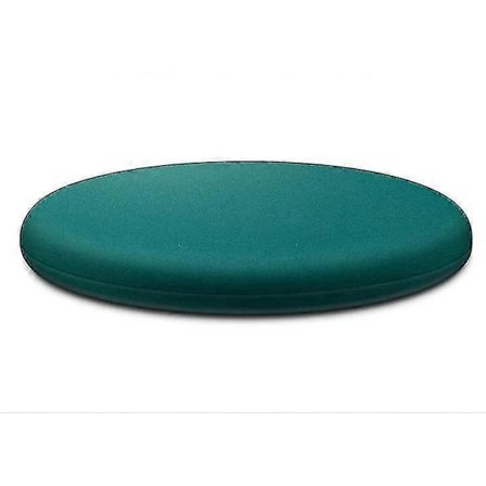 Stolsdyna, Rund Sittdyna i Memory Foam, Svankstöd, Kudde för Stol, Mörkgrön L