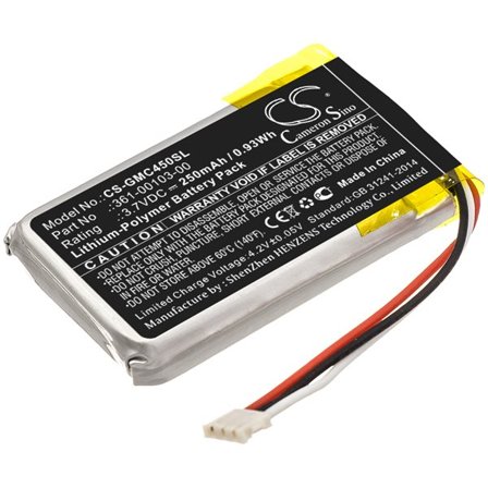 Batteri till Dashcam för Garmin DashCam 45, Dash Cam 45, Dash Cam 56 m.fl.