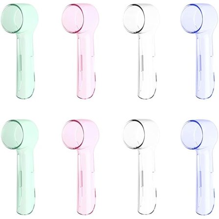 Elektrisk tandborsthuvudskydd för Oral B tandborsthuvud, flerfärgad, flerfärgad, 8 stycken kompatibla