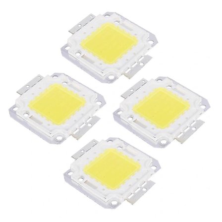 4x Suuritehoinen 50W LED-siru Lamppu DIY Valkoinen 3800lm 6500k