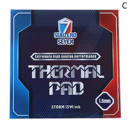 SubZero Seven GP-Ultimate 12.8W/MK Lämmönsiirtotyyny CPU/GPU Näytönohjaimille