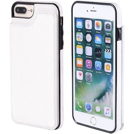 iPhone 7/8 Plus - Skal Med Korthållare - Vit