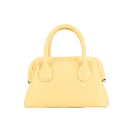 Fashion dam solid färg enkel axel crossbody väska handväska Yellow