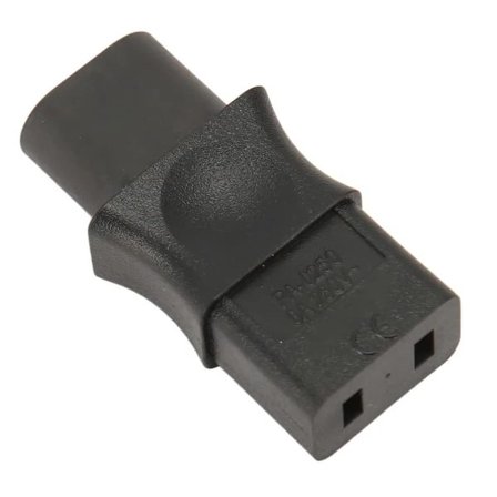IEC320 C8 til IEC320 C9 Adapter C8 Hann til C9 Hunn Strømkonverteringskontakt AC 250V 6A 1500W
