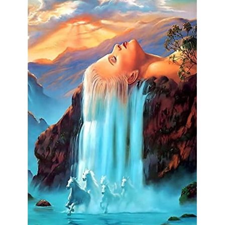 30 x 40 cm, Diamantmålning Broderi Diamantmålning Canvas 5