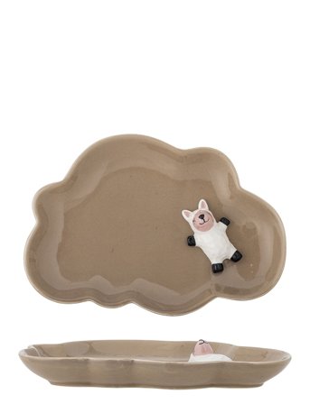 Dolly Plate Brown Bloomingville