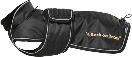 Back on Track Buddy koirantakki pitkäselkäisille ja lyhytjalkaisille roduille, 28 - 44 cm, musta