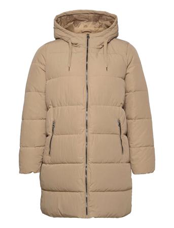 Cardolly Long Puffer Coat Cc Otw Brown ONLY Carmakoma
