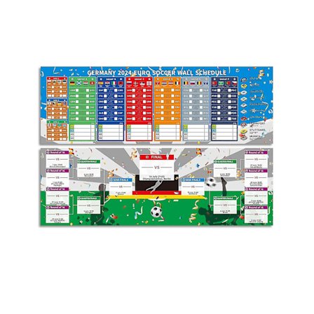 2024 UEFA EM-plan Kamp Fotballplakat Stue Bardekorasjon Skrapbar engelsk stil FLYE3721(One Size,A)