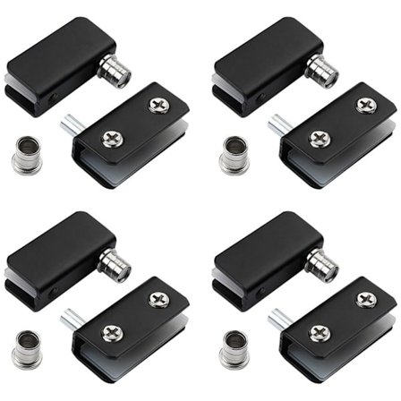 8st Garderob Pivot gångjärn Rostfritt stål glasdörr gångjärn