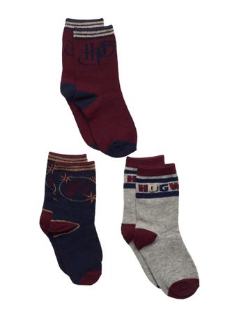 3 Pack Socks Brown Harry Potter