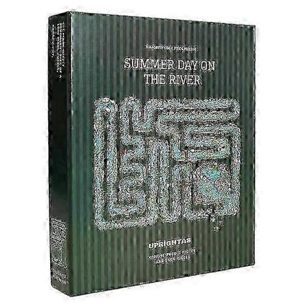 Sommerdag ved elven: Majoritet Kantbrikke Puslespill Voksne & Barn Puslespill [D]