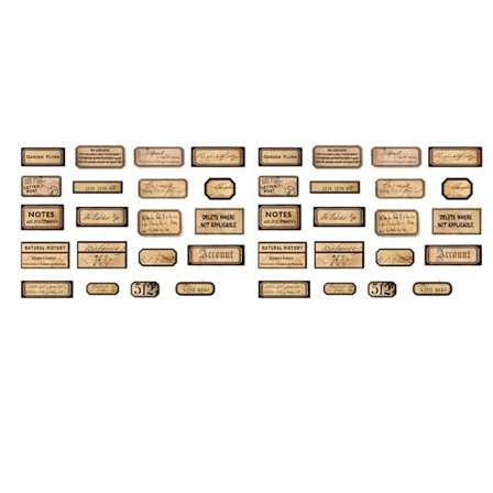 40 stk. Vintage klistermærker Retro Scrapbook Æstetiske klistermærker til håndbog Notesbog Dagbog Sort håndskrift