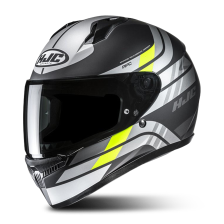 Casco Integrale HJC C10 Hiper Nero/Grigio/Giallo Fluo S