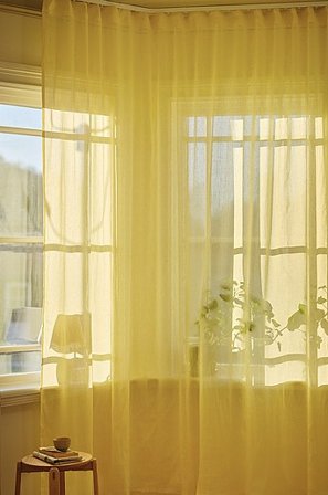 Jotex - Vorhang Leinen-mix 1-länge Extra Breit Hellgelb - LINN - Kaufe Leinengardinen bei Jotex