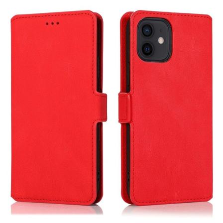 iPhone 12 - Floveme Plånboksfodral Röd