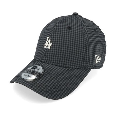 New Era - MLB Svart adjustable Keps - Los Angeles Dodgers Seersucker 9FORTY Black/White Adjustable @ Hatstore